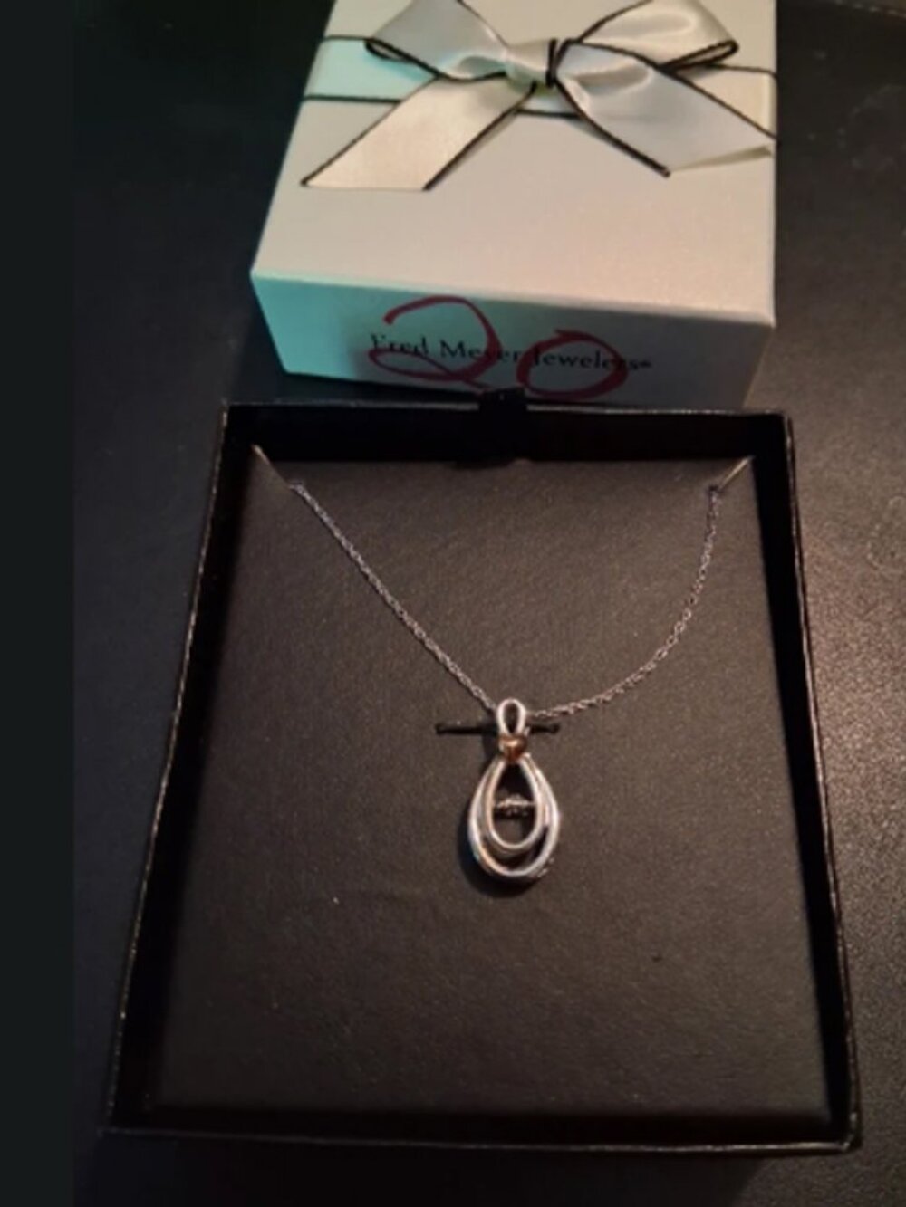 vintage 10kr with sterling silver spinning pendant and necklace